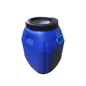 Blue Square 50L PE Plastic Pail With Spiral Lid For Chemical Packaging <b>Glue</b> Emulsion Storage - Product Image 2