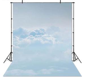 Ciel bleu nuage photographie toile de fond Texture abstraite Pastel bleu ciel coucher de soleil <span class=keywords><strong>Portrait</strong></span> fond photographique Studio Photo - Product Image 2