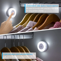 Veilleuse LED tactile à gradation rechargeable par USB Lampe de placard sans fil de style moderne pour chambre à coucher Armoire de cuisine Armoire Escalier