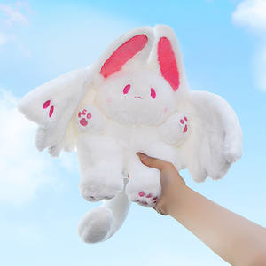 Di alta qualità carino grande pipistrello peluche peluche peluche peluche di coniglio bianco farcito bambola di bambù piccola mosca topolino giocattoli di peluche - Product Image 2
