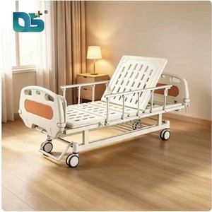 <span class=keywords><strong>Lit</strong></span> d'hôpital manuel à <span class=keywords><strong>deux</strong></span> fonctions et <span class=keywords><strong>deux</strong></span> manivelles, réglable, moderne, économique, <span class=keywords><strong>pour</strong></span> <span class=keywords><strong>personnes</strong></span> âgées, handicapées et soins à domicile - Product Image 4