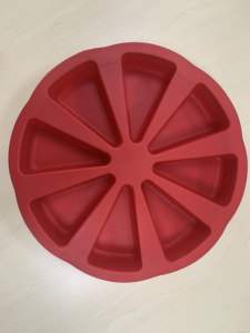 Molde <span class=keywords><strong>de</strong></span> silicona con 8 cavidades triangulares, para repostería, Pan, Pizza, pastel, rebanada - Product Image 4