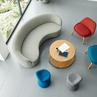 Ensemble de canapé en tissu, meuble de bureau, zone de réception, Sofa Commercial, de salon, offre spéciale