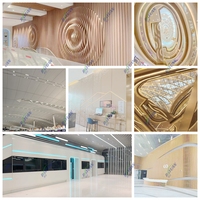 Perfil Decorativo de Aluminio para Techo, Material de Construcción para Decoración de Interiores, Diseño Curvo Falso Personalizado