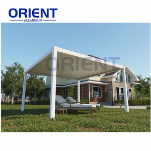 Independiente grande resistente moderno Nuevo diseño de lujo jardín Gazebo motorizado Patio techo al aire libre pérgola de aluminio - Product Image 6