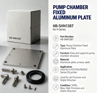 Plaque fixe en aluminium pour chambre de pompe PX/PXR/PB/RX2 HB-SHN1387 pour la série H