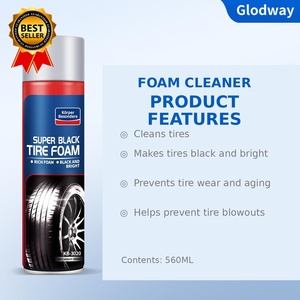 Glodway <span class=keywords><strong>Mousse</strong></span> Nettoyante et Protectrice pour Pneus 560ml – Nettoyant Jantes Auto Noir Brillant, Protecteur Caoutchouc <span class=keywords><strong>Anti</strong></span>-Poussière et <span class=keywords><strong>Anti</strong></span>-Vieillissement - Product Image 3