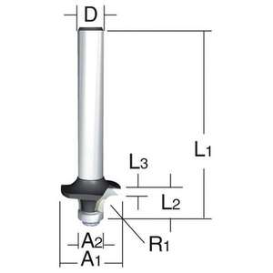 MAKITA-Fresa de radio convexa de 0088381166232-EAN BROCAS OTRAS BROCAS - Product Image 1