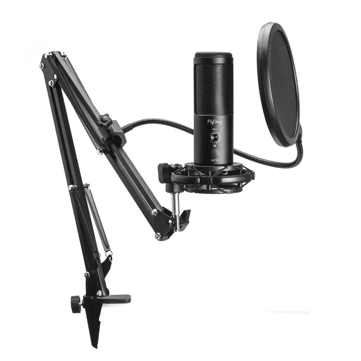 OEM de fábrica venta al por mayor USB micrófono de condensador profesional jugador micrófono de Streaming equipo para estudio de grabación micrófono