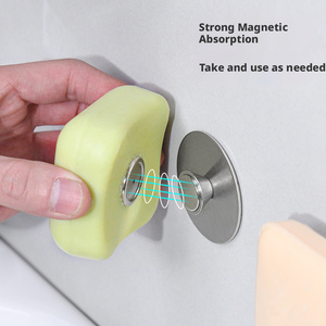 Support mural magnétique universel sans perforation pour savon de salle de bain, rangement et accessoires en gros - Product Image 2