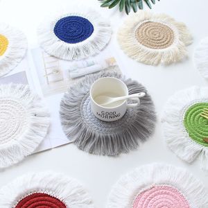 Napperons ronds simples tissés à la main <span class=keywords><strong>tapis</strong></span> <span class=keywords><strong>de</strong></span> table <span class=keywords><strong>en</strong></span> <span class=keywords><strong>Jute</strong></span> sous-verres Vintage coton lin <span class=keywords><strong>tapis</strong></span> accessoires <span class=keywords><strong>de</strong></span> <span class=keywords><strong>cuisine</strong></span> <span class=keywords><strong>tapis</strong></span> <span class=keywords><strong>de</strong></span> Vase - Product Image 2