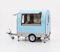 Camion de vente ambulante 10 pieds en acier inoxydable vert pour glaces, beignets, café, pizzas, boulangerie, bar mobile et restauration rapide