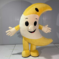 Costume de mascotte gonflable personnalisé en forme de lune, tenue de personnage ambulant pour la publicité du Ramadan, les festivals et les spectacles