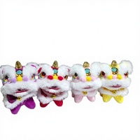 Peluche écologique de style chinois, lion gardien de la danse, mini lion de danse porte-bonheur, peluche du Nouvel An chinois