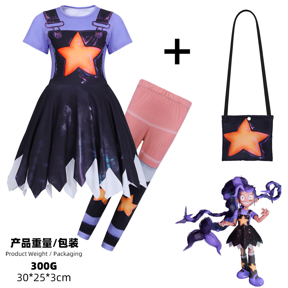 8508 Three-piece set (skirt, pants, and bag)