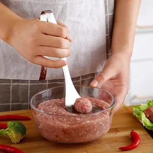 Cuchara para Albóndigas de Acero Inoxidable, Ecológica, Apta para Lavavajillas, para Carne de Res, Pescado, Máquina para Hacer <span class=keywords><strong>Croquetas</strong></span>, Procesador de Alimentos, Utensilio de Cocina - Product Image 6