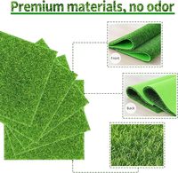 Dalles de gazon artificiel pour balcon et terrasse, résistantes à la décoloration, base en polypropylène haute densité, pour l'approvisionnement B2B mondial
