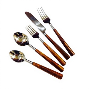 Wooden & Metal <b>Salad</b> Server Cutlery Set Eco-Friendly Customizable <b>Salad</b> <b>Tools</b> for Home & Restaurant Use - Product Image 1
