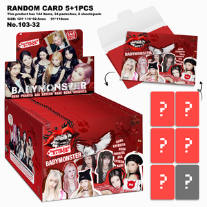 Carte Lomo Kpop <span class=keywords><strong>GIDLE</strong></span> Random Blind Box 5+1, 144 pièces, carte cadeau de Noël - Product Image 2