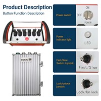 Mando hidráulico , válvula direccional de 4 palancas, kits de control remoto inteligente de radio de grúa de camión