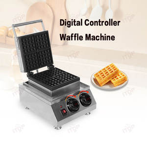 Termostato digital para hacer gofres, controlador de temperatura, 4x4, cuadrado, para uso doméstico, belga, para desayuno - Product Image 2