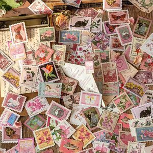 Vintage Stamp-Themed <b>Scrapbook</b> <b>Stickers</b> - Product Image 1