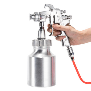Pistola de pulverización de aire Morita W-871 con boquilla de 1.8 mm y alimentación por gravedad para carpintería y pintura de muebles - Product Image 4