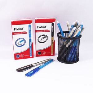 Échantillon <span class=keywords><strong>gratuit</strong></span> Foska écriture précise et lisse 0.5mm pointe moyenne effaçable stylo à encre gel effaçable avec baril de stylo transparent - Product Image 6