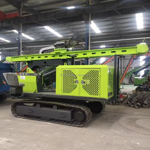 Machine de forage hydraulique solaire de 140 m de profondeur, ponceuse de pieux solaires sur chenilles, vis de fondation photovoltaïque pour station d'énergie PV - Product Image 3