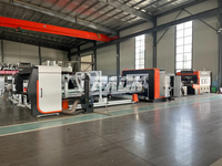 Machine en ligne de dossier Gluer Stitcher Strapper automatique, pour la fabrication de boîtes en carton ondulé