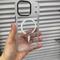 Étui magnétique Golden Shield pour iPhone 17 Pro Max 17 Air 16 15 14 13, coque de protection en métal avec lentille œil d'aigle