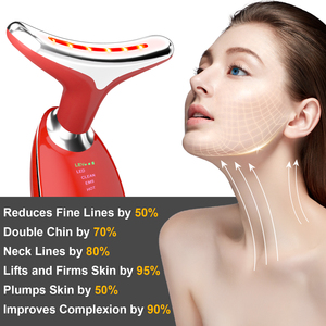 מכשיר עיסוי פנים וצוואר ALIVER, מכשיר עיסוי פנים חשמלי, מכשיר לטיפוח העור, מסיר קמטים, כלי יופי - Product Image 6