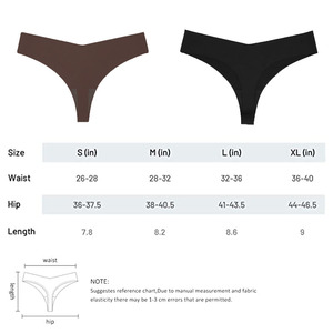 <span class=keywords><strong>Ensemble</strong></span> de culottes string respirantes sans coutures style basique, invisibles, pour femme - Product Image 5