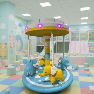 Équipement d'amusement commercial intérieur : Carrousel de jeux souples, équipement de terrain de jeux intérieur pour usage domestique, manèges pour enfants, locations pour fêtes - Product Image 1