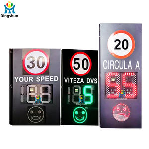 بيع مباشر من المصنع علامة الحد الأقصى للسرعة التي تعمل بالطاقة الشمسية بقيادة مركبة مرور تعمل بالطاقة الشمسية وردود الفعل للسائق مع الأرقام والوجه المبتسم - Product Image 4