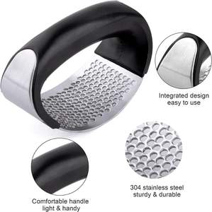 Manual Stainless Steel <b>Garlic</b> Press <b>Crusher</b> Household Kitchen Tool for Fruit & Vegetable Metal Material - Product Image 2
