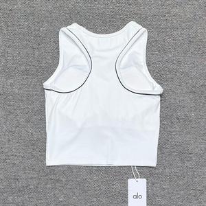 Nueva <span class=keywords><strong>Ropa</strong></span> de Verano al por Mayor, Conjunto Deportivo AL0 para <span class=keywords><strong>Yoga</strong></span>, Conjunto Deportivo de 2 Piezas para Mujer, Falda Corta y Camiseta sin Mangas, <span class=keywords><strong>Ropa</strong></span> Informal - Product Image 4