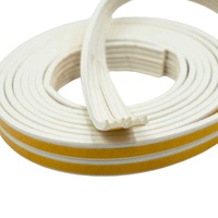 Bande d'étanchéité en mousse de caoutchouc EPDM en forme de D, P, E, I, autocollante, pour cadre de porte et fenêtre, insonorisante et résistante aux intempéries