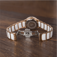 Montre quartz céramique à cadran personnalisé pour femme