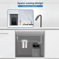 Distributeur d'eau électronique 3-en-1 sous comptoir : eau froide, chaude et pétillante