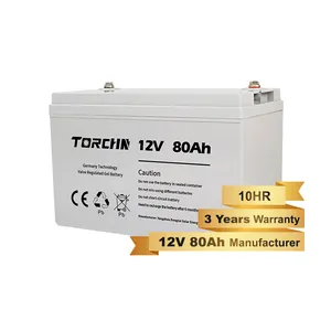 แบตเตอรี่ RV 12V แบตเตอรี่80ah เจลที่มีคุณภาพสูงสามารถสร้างขึ้นในระบบพลังงานแสงอาทิตย์แบตเตอรี่ตะกั่วกรด