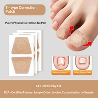 Patchs de Correction des Ongles - Coussinets Redresseurs d'Ongles - Traitement des Ongles Incarnés - Patchs Auto-Adhésifs à Tirer vers le Haut - Sans Colle Requise