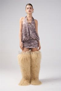 Stivali in Vera Pelliccia Mongola da Donna 72cm Sopra il Ginocchio Caldi per l'Inverno - Product Image 5