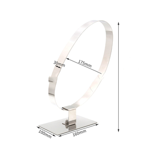 Cửa Hàng Bán Lẻ Bảng Top Vàng Kim Loại Thép Không Gỉ Vành Đai Khăn Hiển Thị Đứng Cổ Tie Treo Hiển Thị Giá - Product Image 5