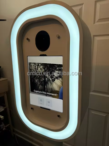 Bên Cung cấp photobooth chuyên nghiệp DSLR ảnh gian hàng máy với LED RGB ánh sáng 10.9/12.9/13 "iPad photobooth kiosk cho thuê - Product Image 3