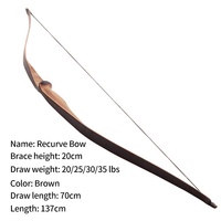 STARCN Tir à l'arc YUNXI Kit d'arc et de flèches classiques traditionnels Ensemble d'arc de chasse classique en bois laminé droitier