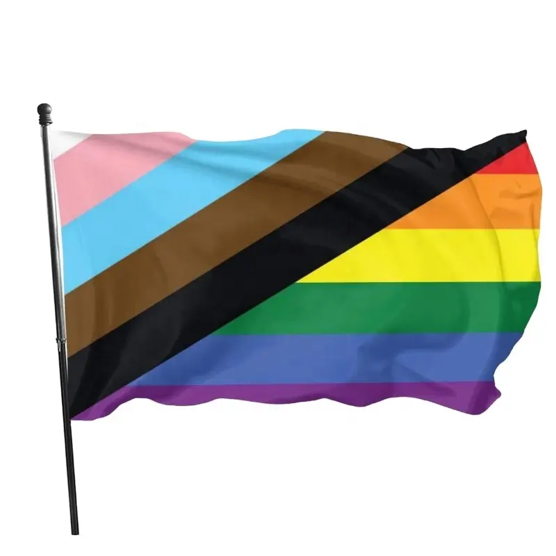 LGBTQ Trans Pride LGBT Flag All Inclusive 3x5 Ft Flag Decorative Banner