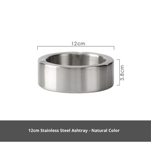 Cendrier de table épaissi rond en acier inoxydable <span class=keywords><strong>Shiru</strong></span> moderne pour restaurant domestique, hôtel, usage extérieur - Product Image 6