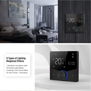 Régulateur de température de thermostat WiFi intelligent moderne pour <span class=keywords><strong>chauffage</strong></span> au sol électrique/eau 220V fonctionne <span class=keywords><strong>Google</strong></span> <span class=keywords><strong>Home</strong></span> pour hôtels maisons - Product Image 5
