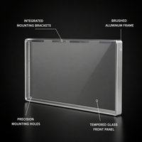 Écran LED publicitaire sur cadre en aluminium CNC sur mesure, traitement de surface par anodisation dure, marque QINGYANG
